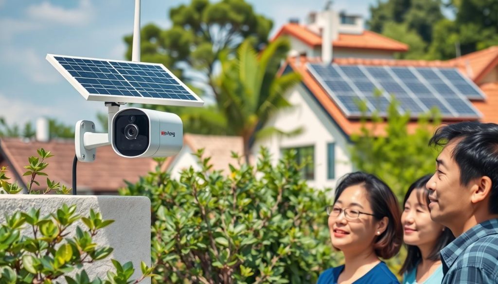 solar powered camera setup