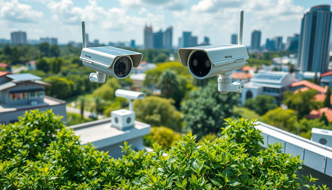 solar-powered cellular security cameras