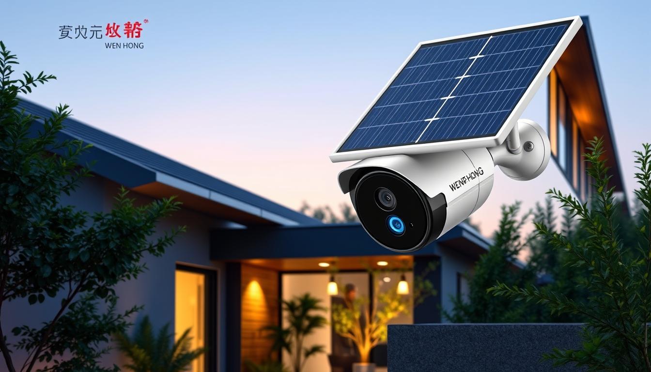 solar powered outdoor security camera with night vision