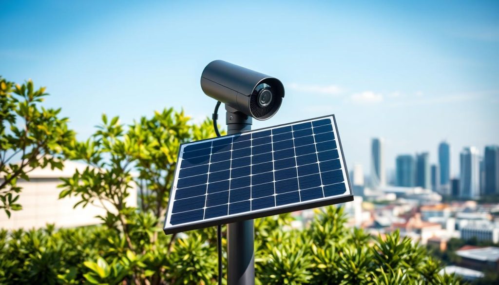 solar powered security camera system