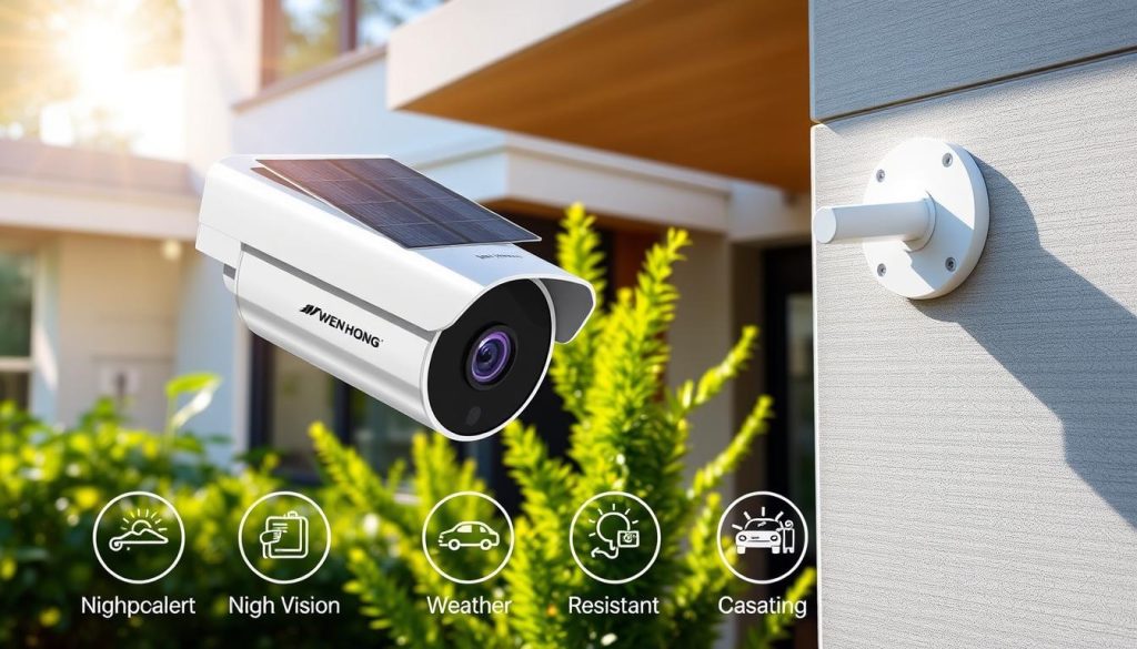 Key features solar powered outdoor security cameras