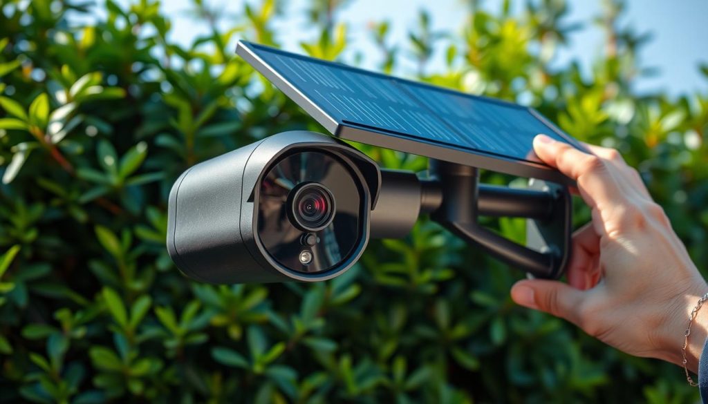 features solar cameras