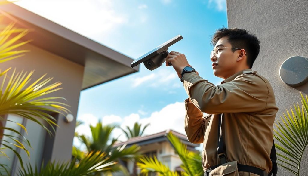 installing solar security systems