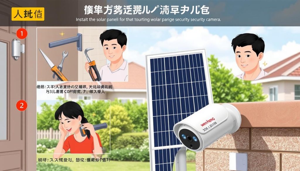 solar camera installation guide