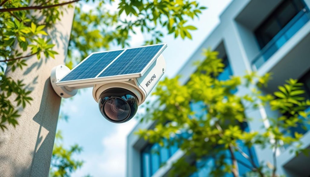 solar powered outdoor CCTV camera