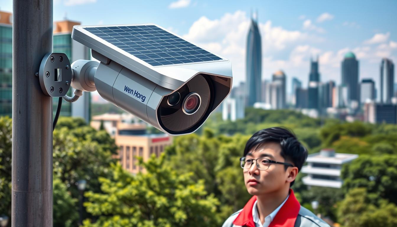 solar ptz security camera