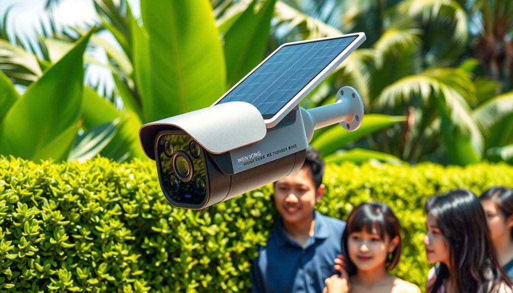 weatherproof solar camera
