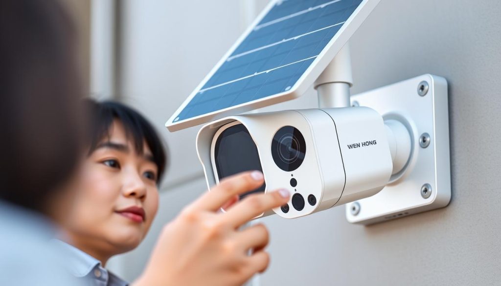 wifi camera with solar panel