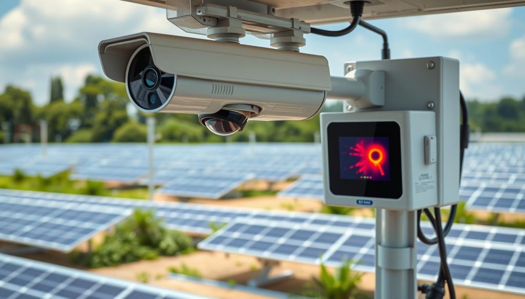 features of solar farm CCTV