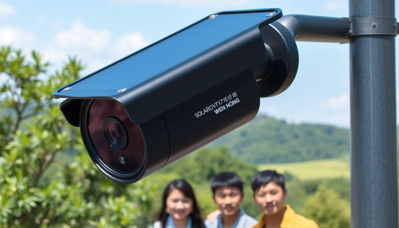 outdoor solar cctv camera