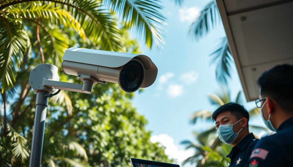 outdoor solar surveillance system