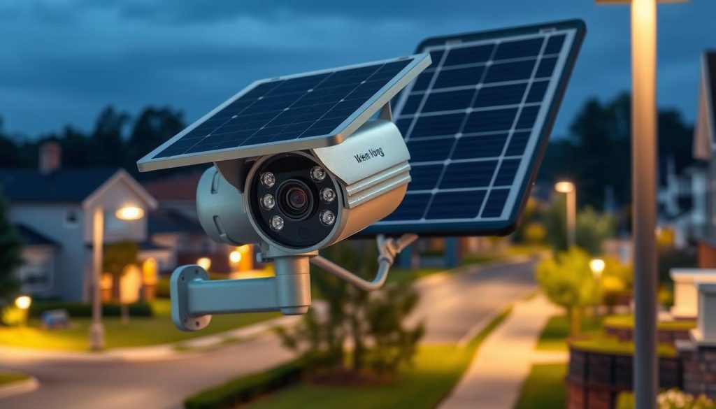 power outage resilient solar powered security camera