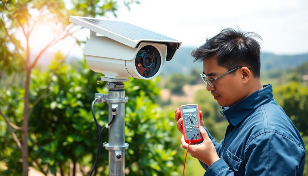 solar CCTV maintenance