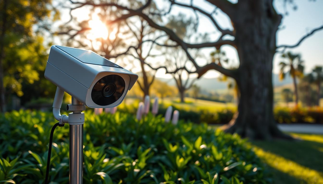 solar battery powered security camera