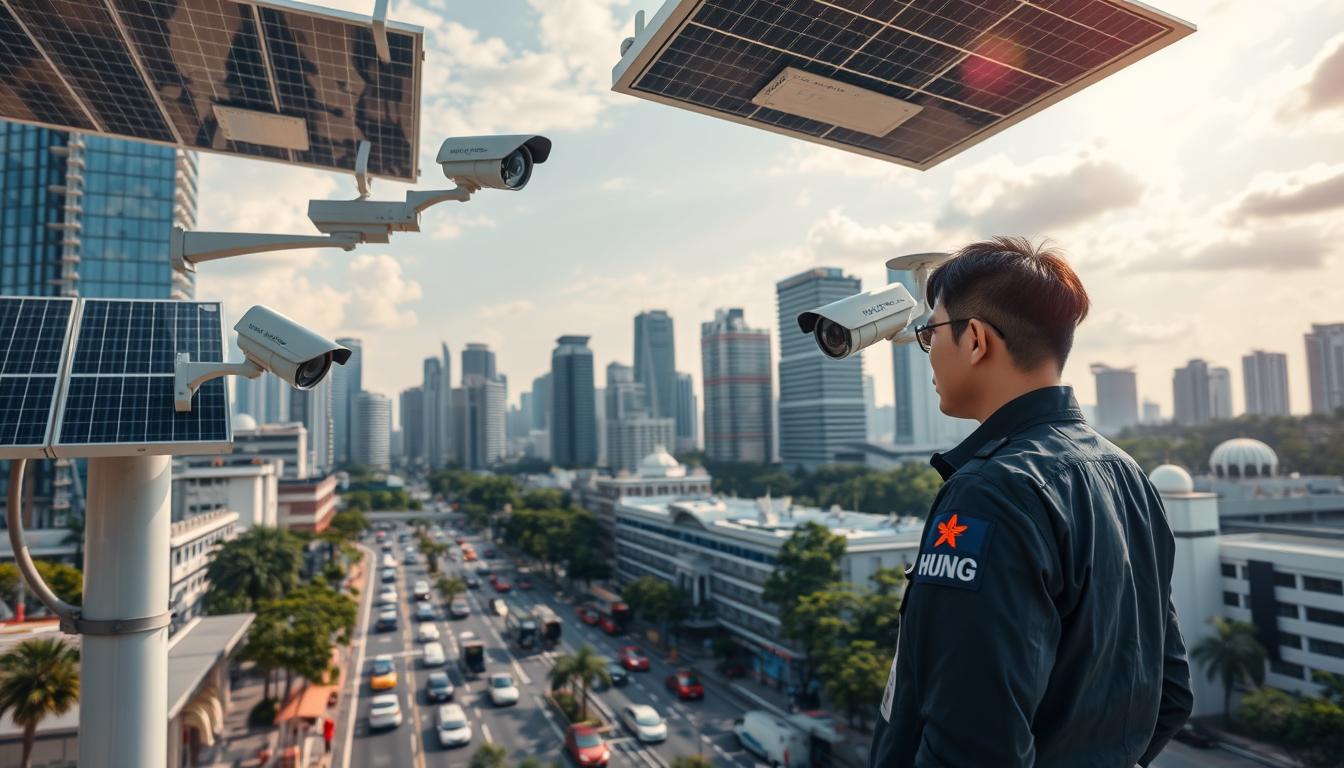 CCTV solar systems for Singapore security