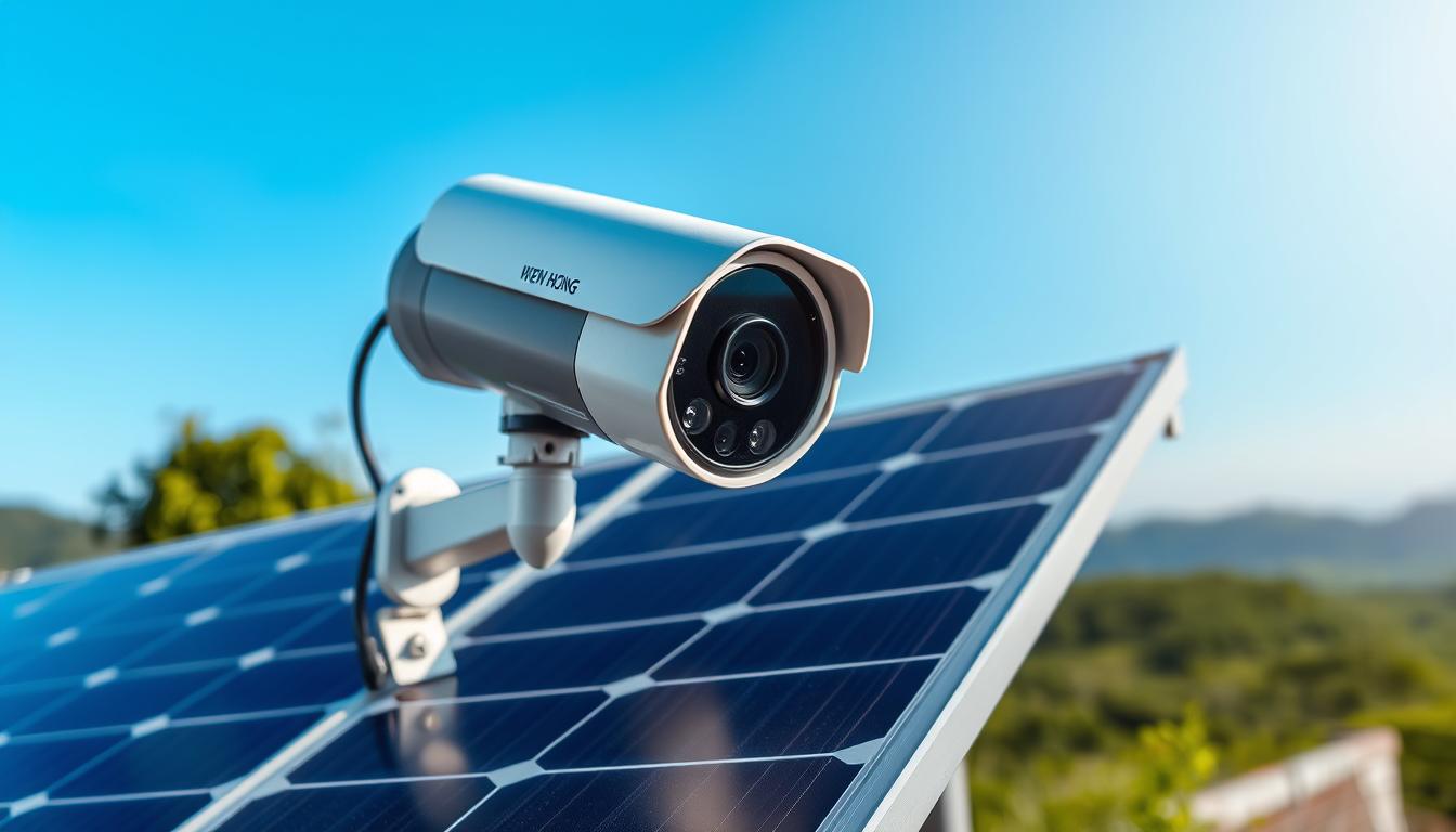 Hikvision camera solar panel for eco-friendly security