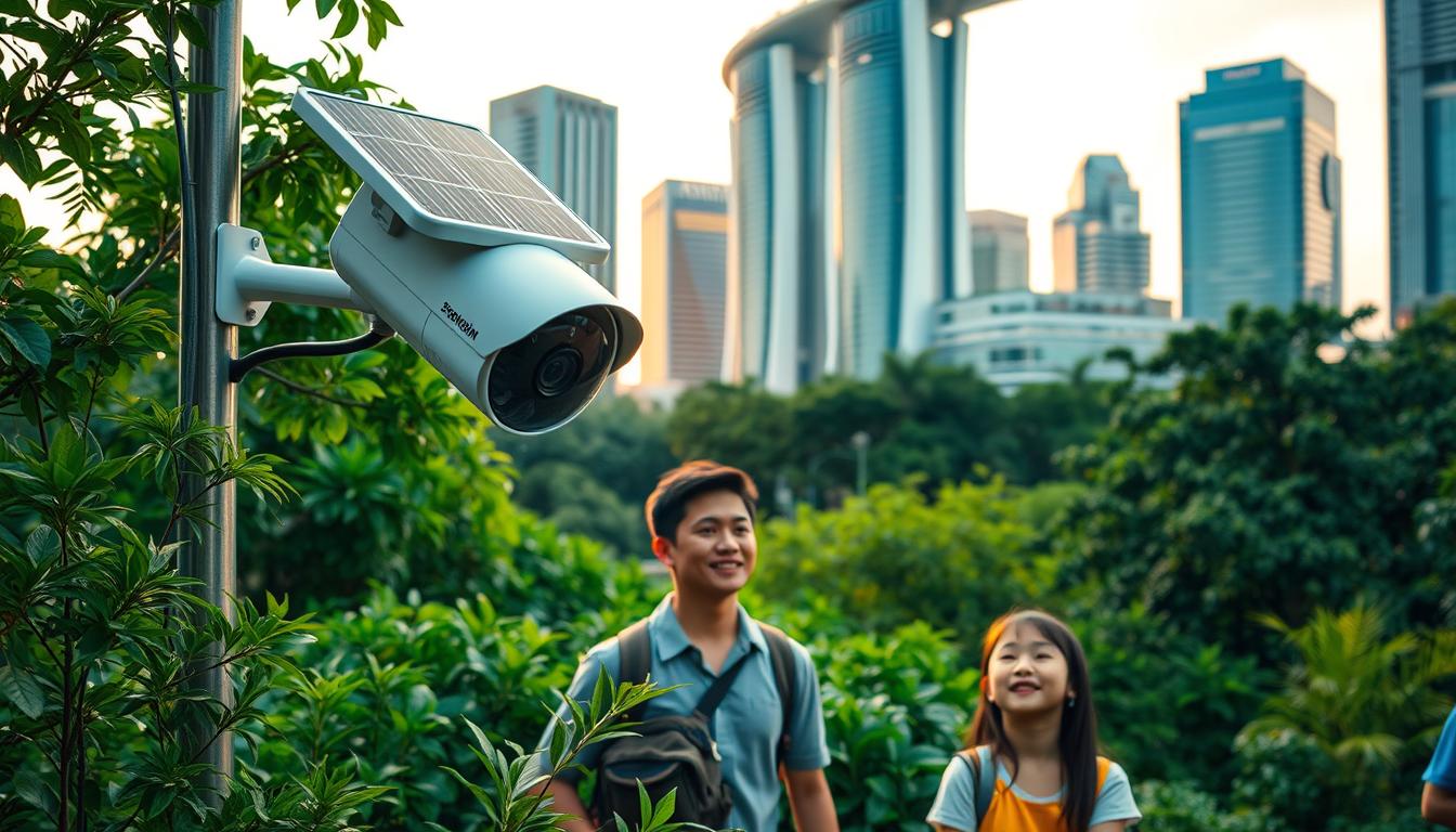 Hikvision solar camera for eco-friendly security solutions in Singapore