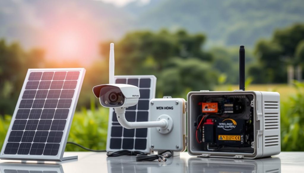 components of solar CCTV