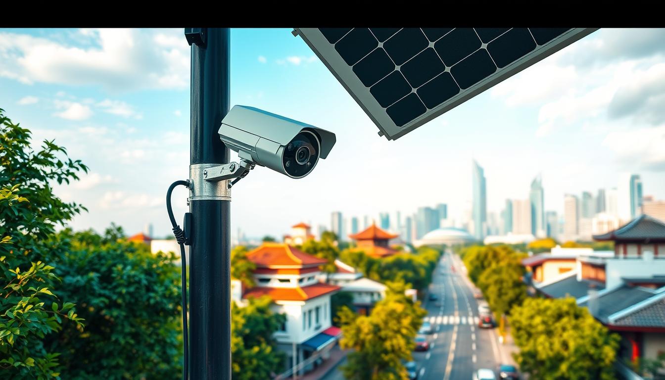 outdoor CCTV solar power