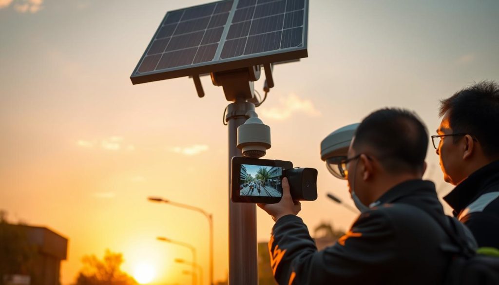 remote monitoring solar CCTV