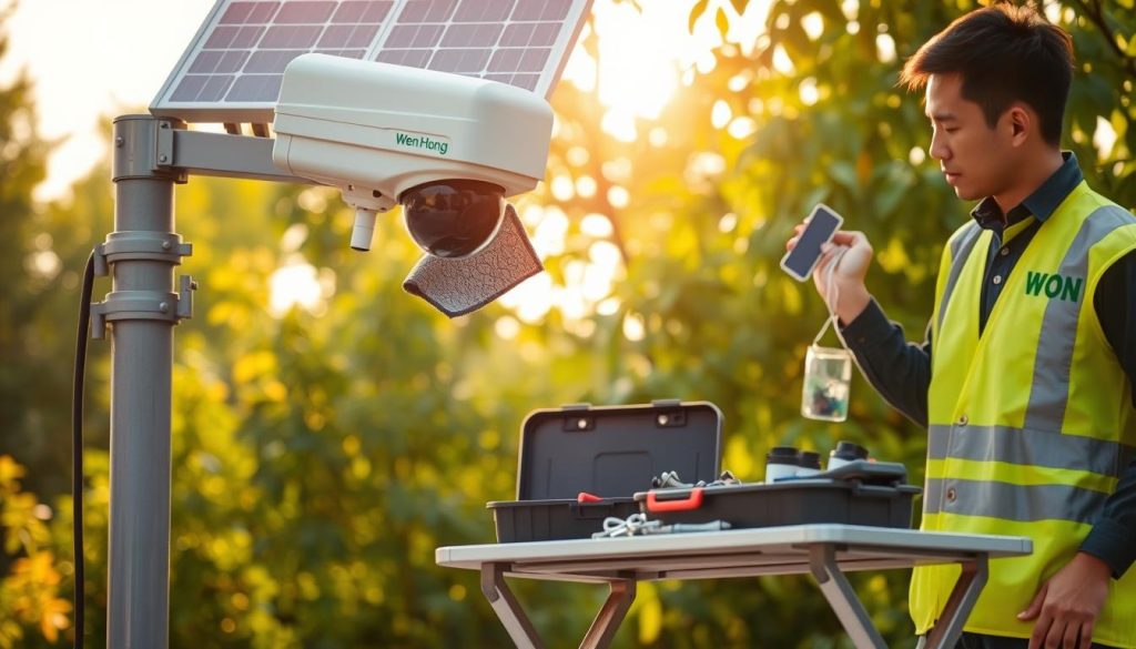 solar CCTV maintenance