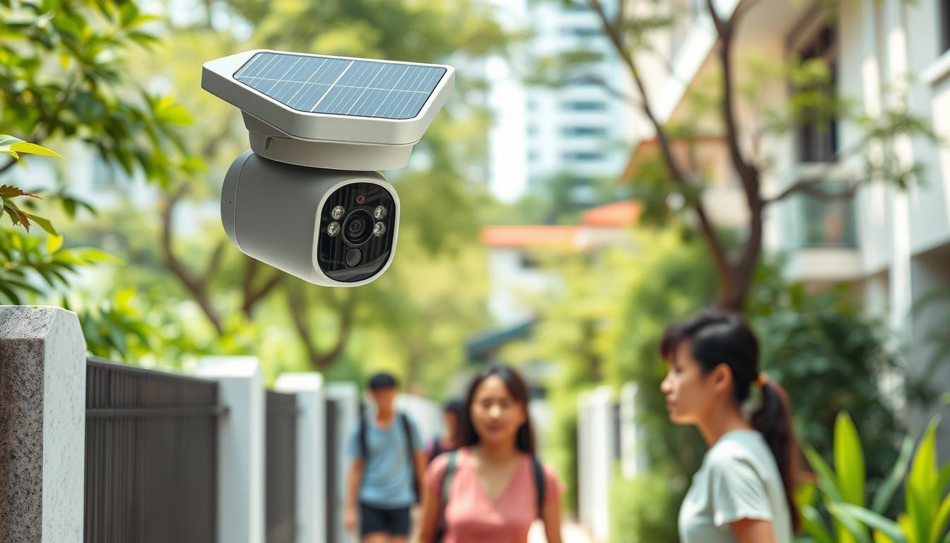 solar IP camera ONVIF for home security in Singapore