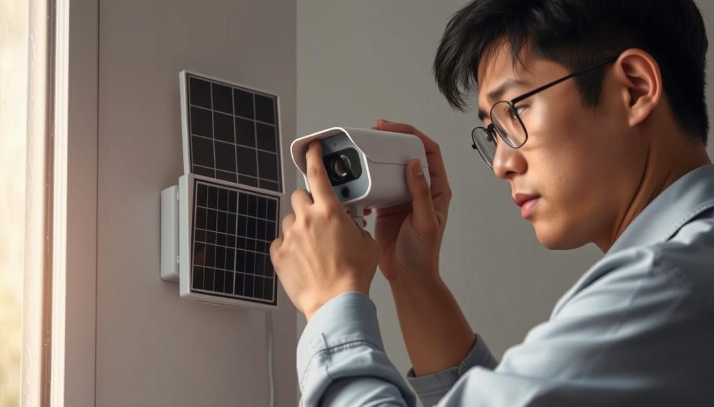 solar camera installation guide