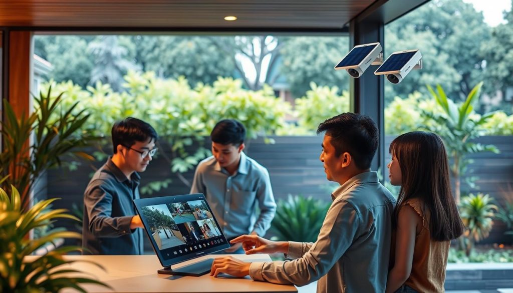 solar cameras smart home integration