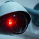 CCTV camera red light blinking