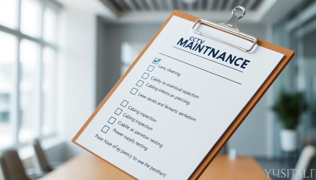 CCTV maintenance checklist