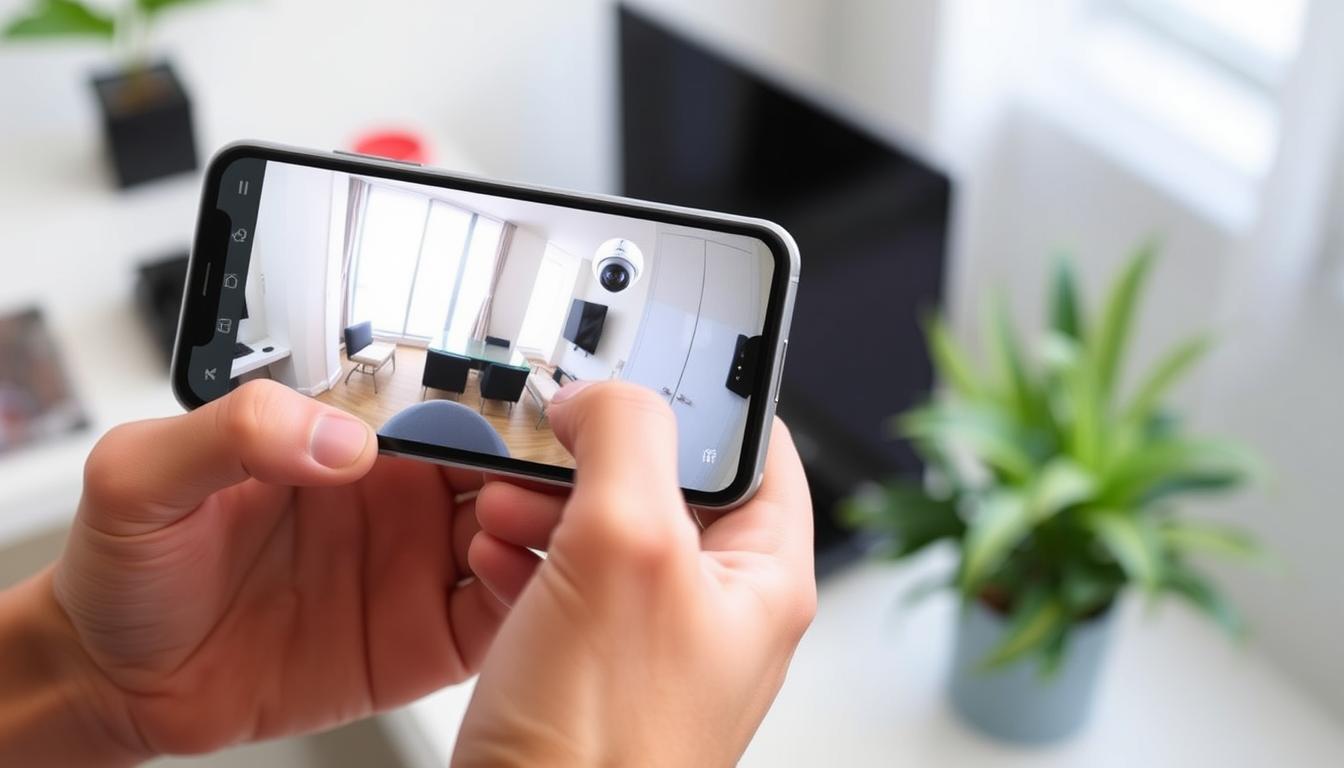 CCTV monitoring on mobile device