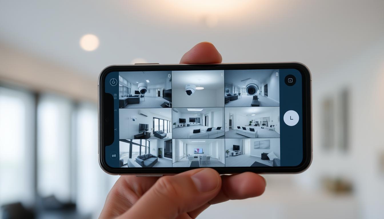 CCTV monitoring on mobile phone