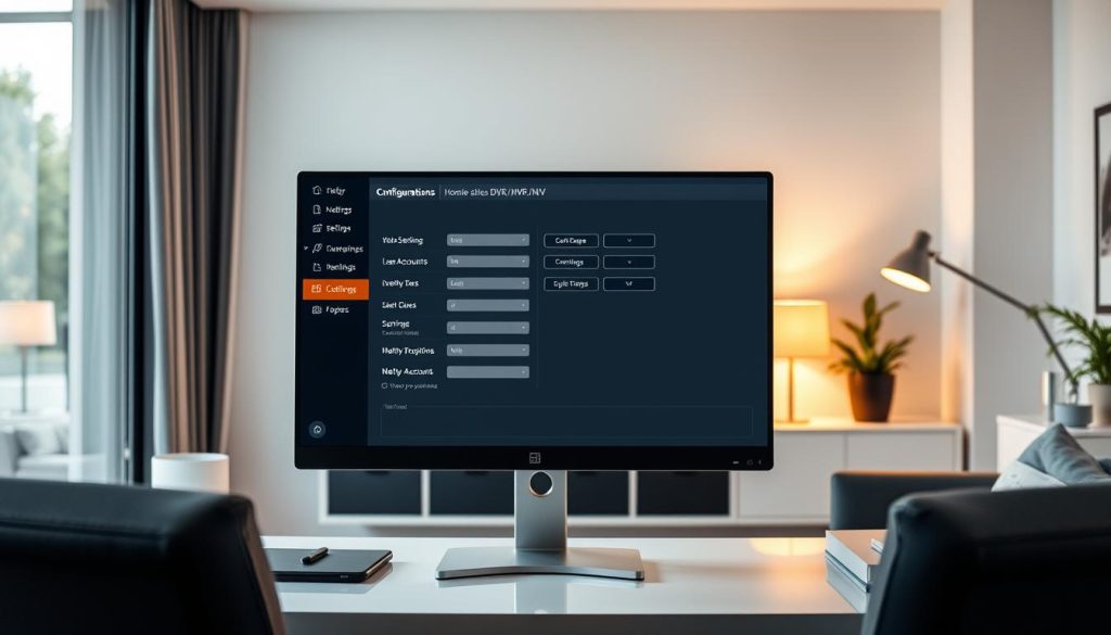 DVR/NVR settings for mobile access