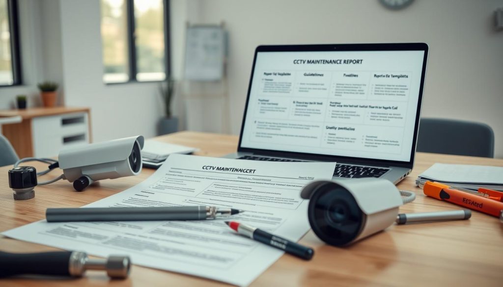 formatting tips for CCTV maintenance reports