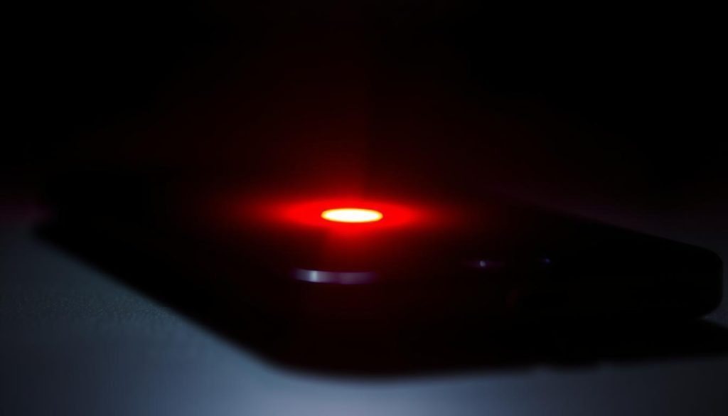 smartphone red light