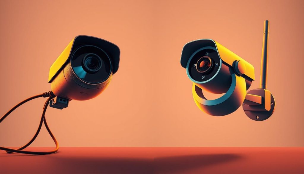 wired vs. wireless CCTV