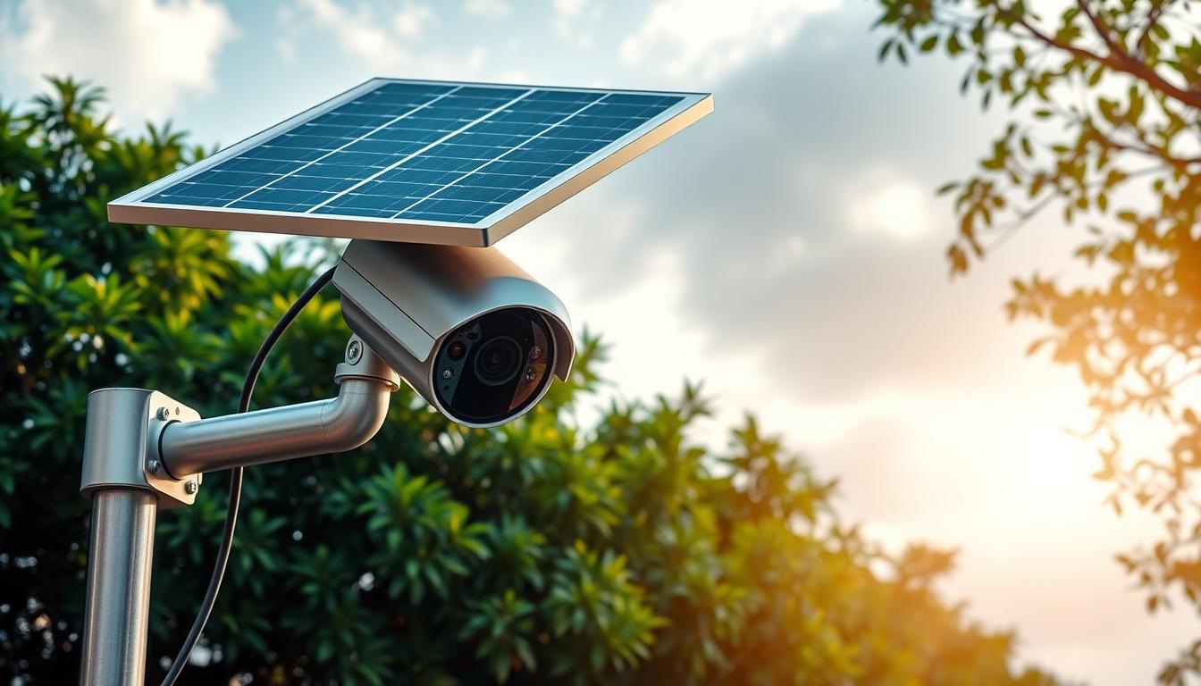 4G solar-powered security cameras