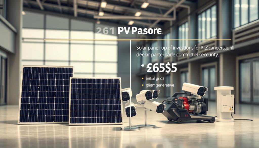 Cost analysis of solar panels versus traditional power sources for PTZ cameras.