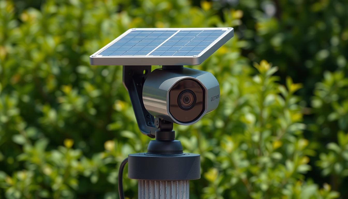 Solar security camera outdoor