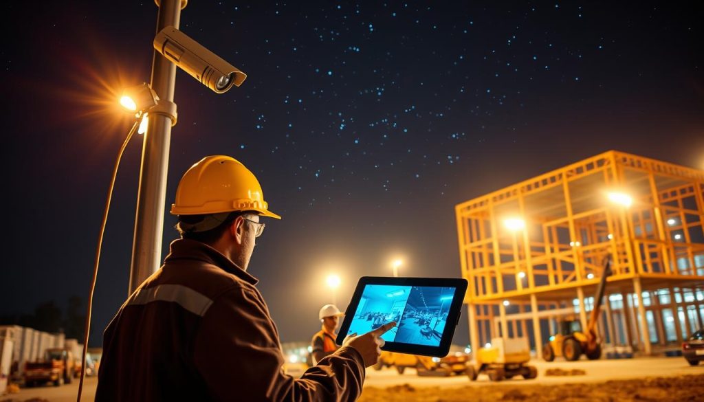 remote monitoring on construction site