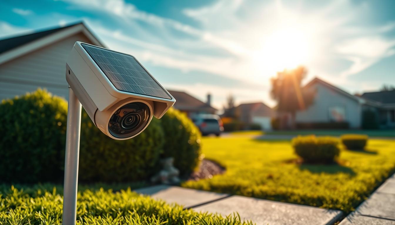 solar IP security camera