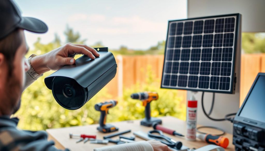 solar camera installation guide