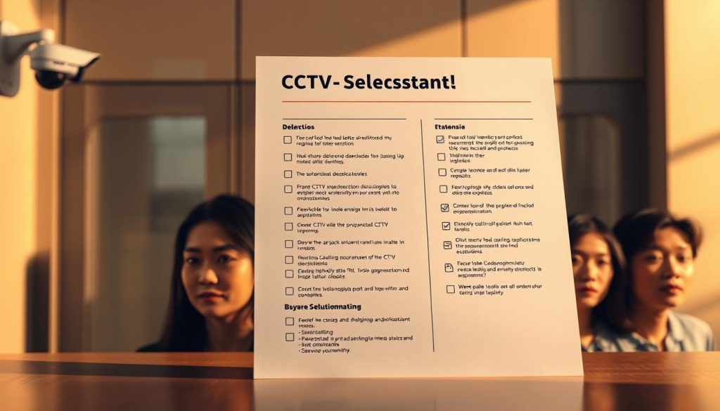 CCTV provider selection checklist