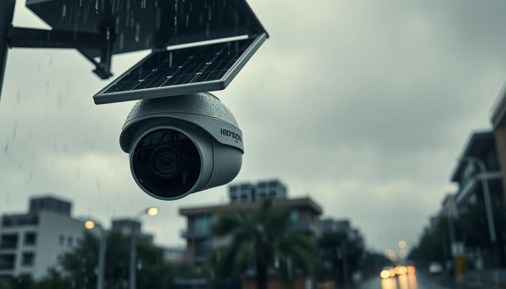 Hikvision solar camera rainy day performance