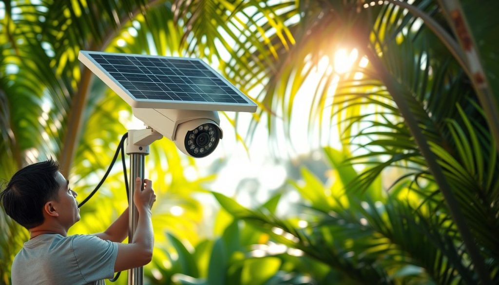 maintaining solar security system