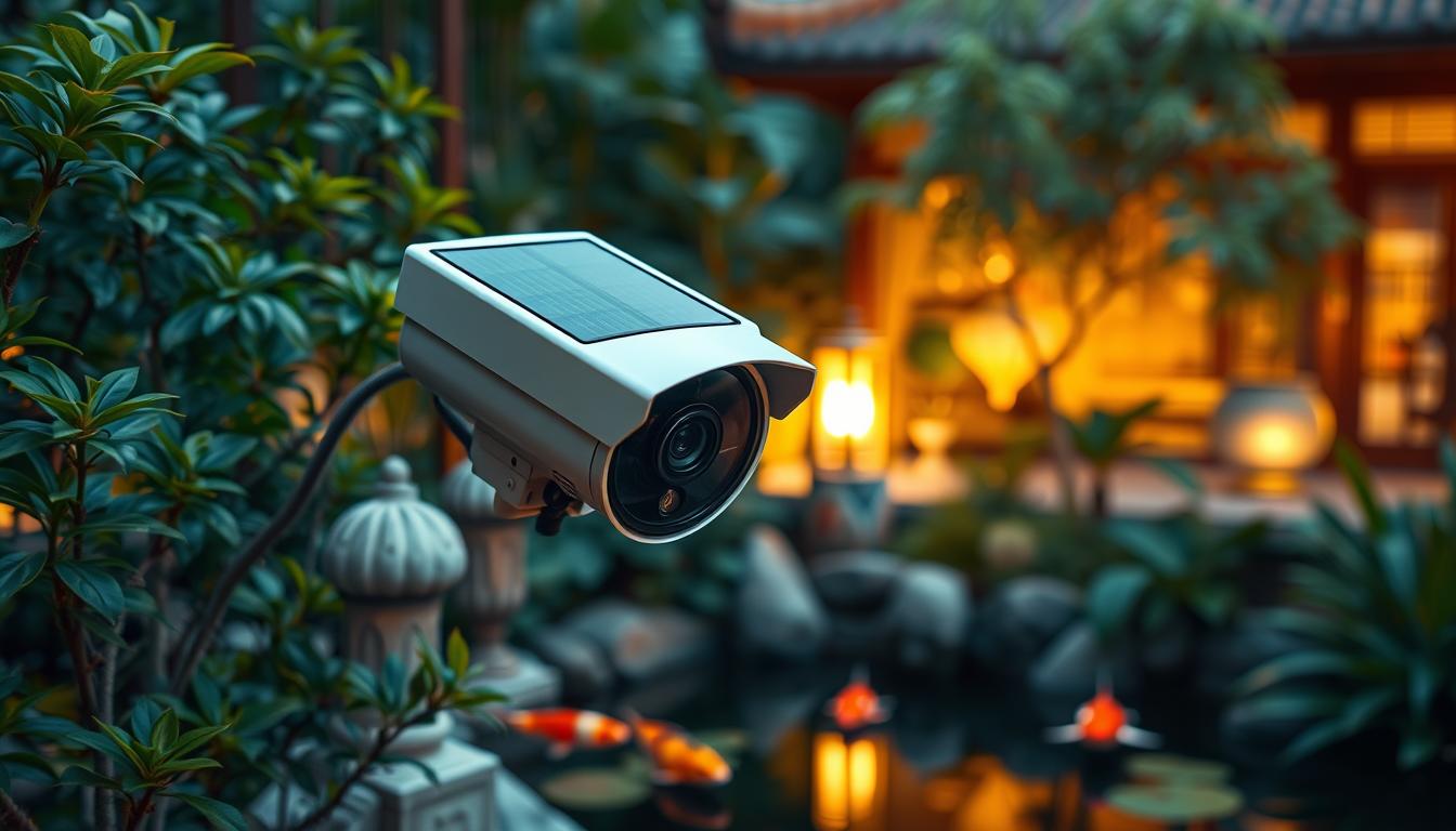 solar night vision security camera
