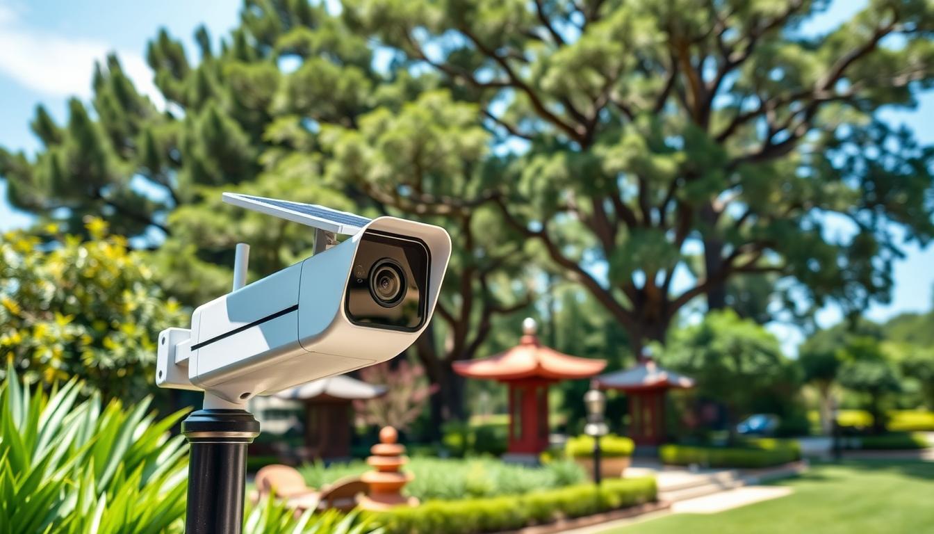 solar powered outdoor security camera system