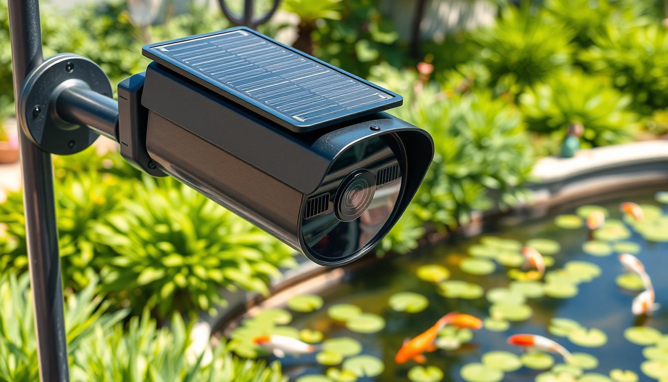 solar-powered security camera