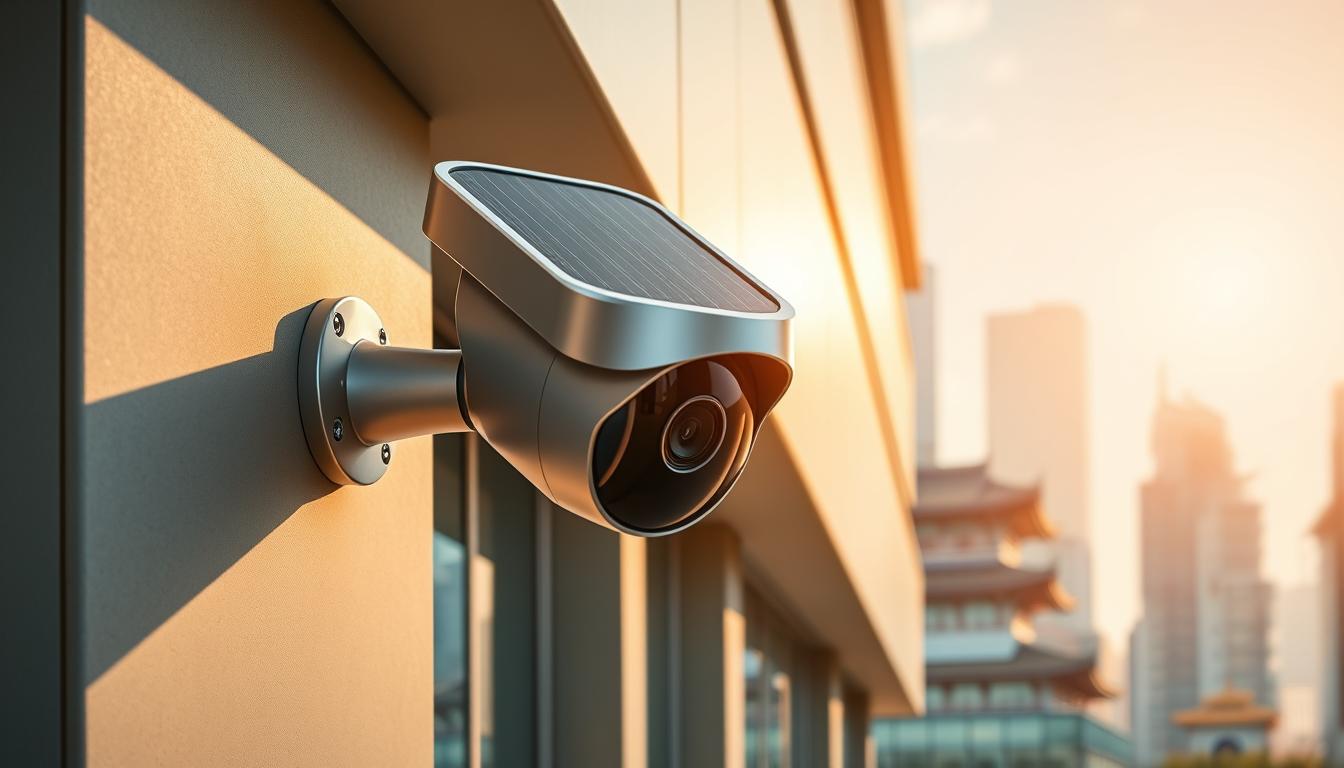 solar-powered security camera