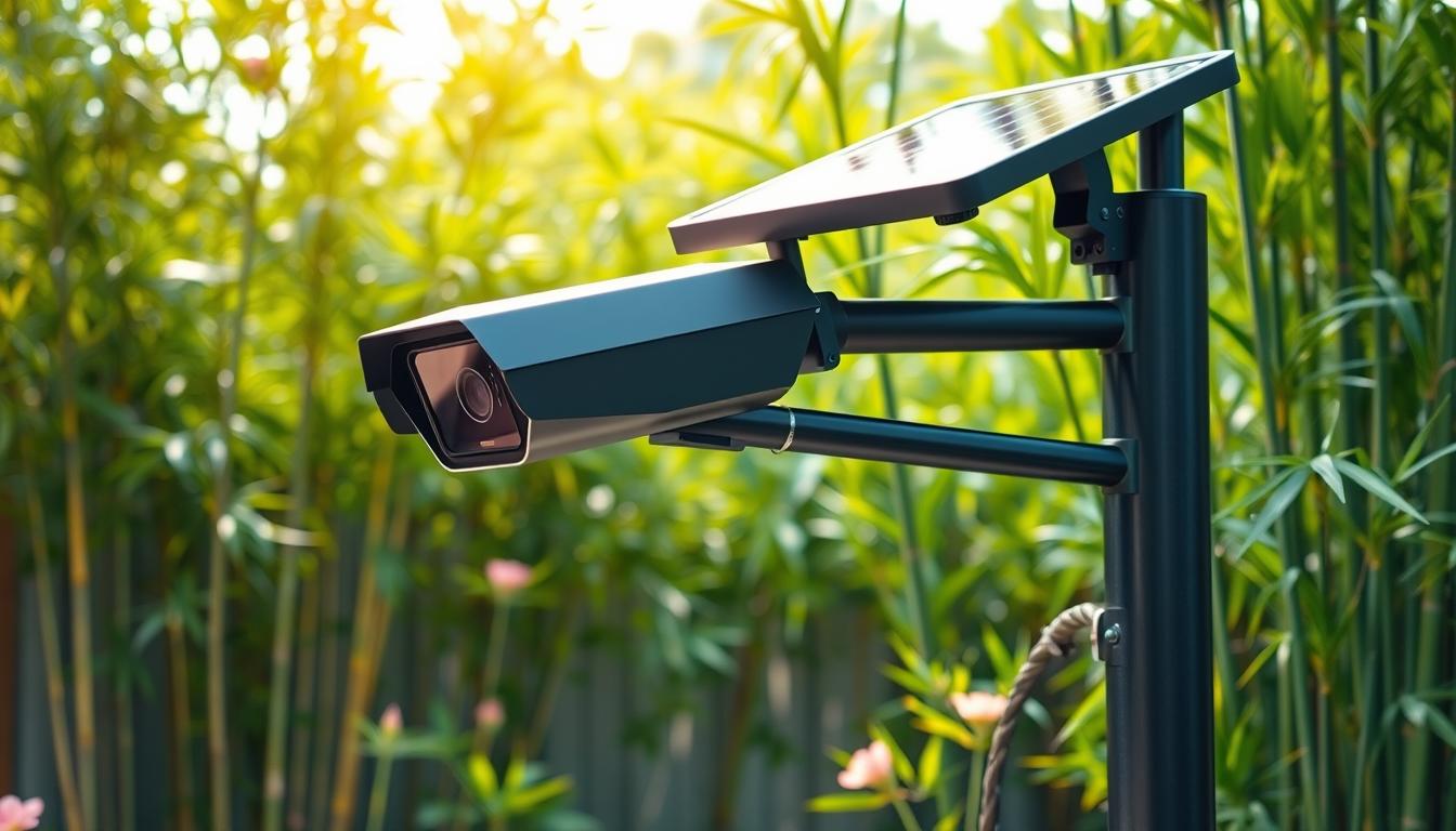 solar-powered security camera